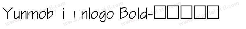 Yunmobei_enlogo Bold字体转换